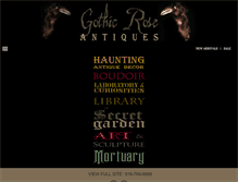 Tablet Screenshot of gothicroseantiques.com